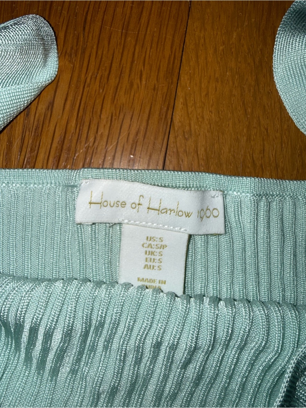 House of Harlow Light Blue Ribbed Knit Two-Piece Set - Picture 2 of 3